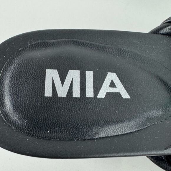 MIA MAINE BRAIDED‎ SLIP ON BLOCK HEEL SANDALS IN BLACK NWOB WOMEN'S SIZE 8.5 - Picture 13 of 14